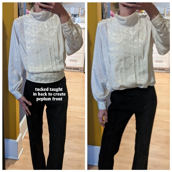 Vintage Satin Blouse - Picture 6 of 16